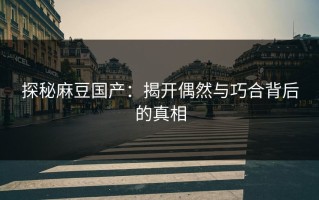 探秘麻豆国产：揭开偶然与巧合背后的真相