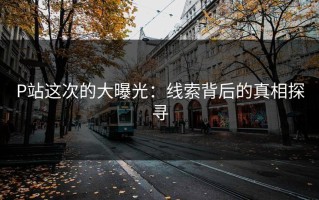 P站这次的大曝光：线索背后的真相探寻