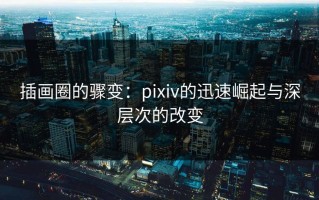 插画圈的骤变：pixiv的迅速崛起与深层次的改变