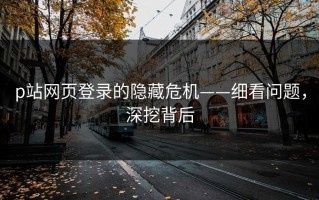 p站网页登录的隐藏危机——细看问题，深挖背后
