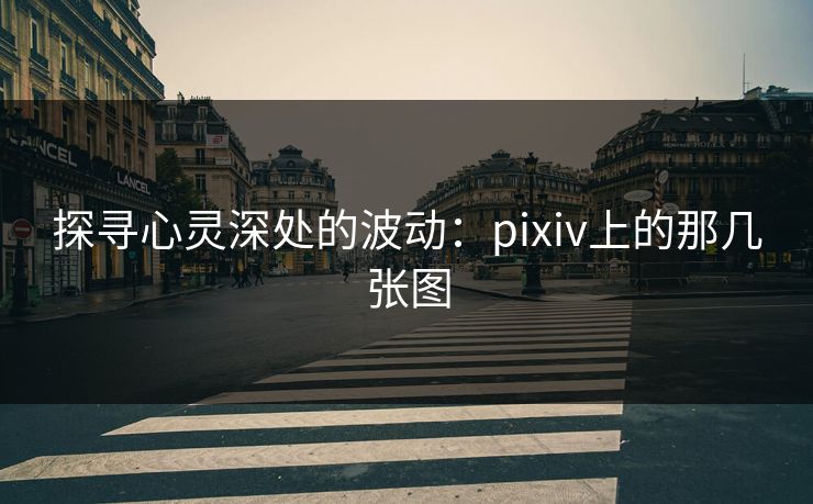 探寻心灵深处的波动：pixiv上的那几张图-第1张图片-p站短视频 - p站助手精选网