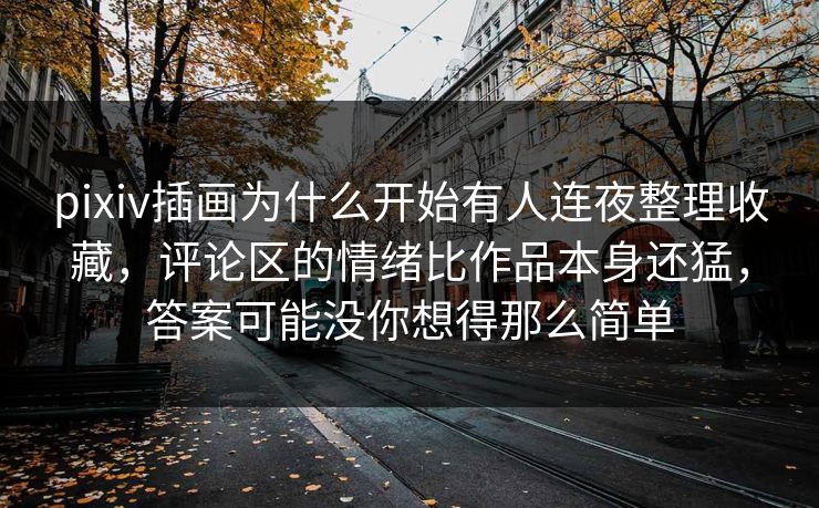 pixiv插画为什么开始有人连夜整理收藏，评论区的情绪比作品本身还猛，答案可能没你想得那么简单-第1张图片-p站短视频 - p站助手精选网
