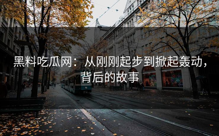 黑料吃瓜网：从刚刚起步到掀起轰动，背后的故事-第1张图片-p站短视频 - p站助手精选网