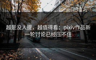 越是没人提，越值得看：pixiv作品新一轮讨论已经压不住